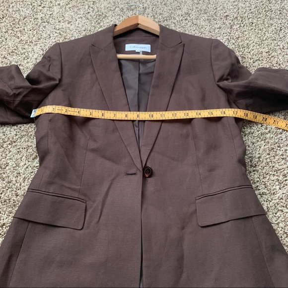 Calvin Klein Brown Pant Suit with Jacket Size 6 - Picture 9 of 14